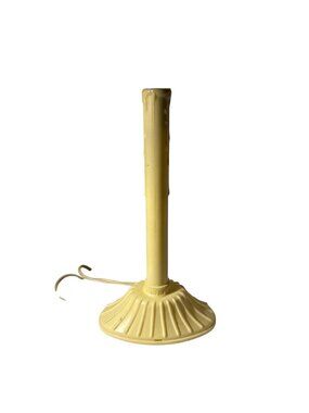 Vintage Electric Candle Lamp With Fluted Base And Drip Detail Christmas 9"